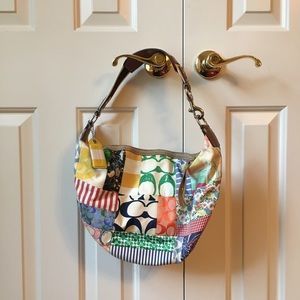 Coach Multi Color Patchwork Handbag